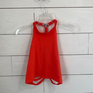 Coral Halter Crop Top